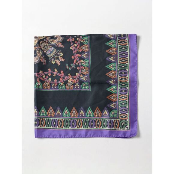 Etro Neck Scarf Woman Blue